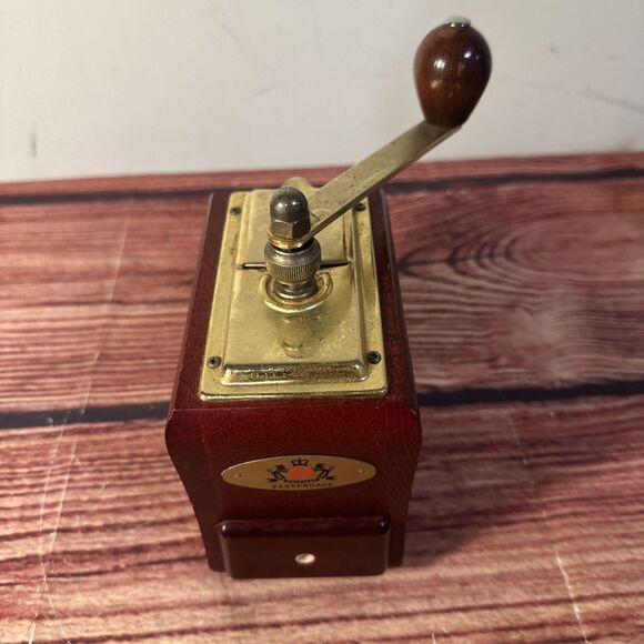 ZASSENHAUS GERMANY SANTIAGO MAHOGANY COFFEE MILL GRINDER - Picture 2 of 10